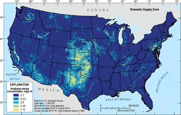 USGS National Model Estimates Groundwater Nitrate at Drinking Water ...