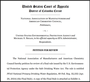 Multiple Lawsuits Filed Against EPA for Final PFAS Drinking Water Rule